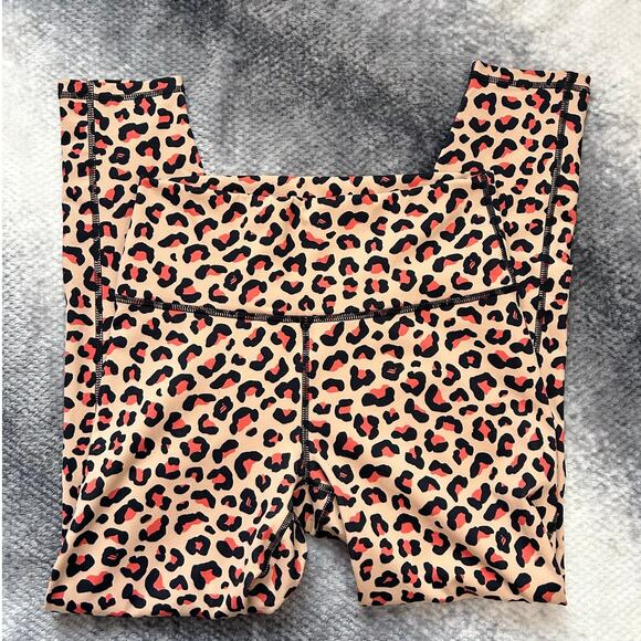 Fabletics Define PowerHold High-Waisted 7/8 Leggings Leopard Print Women Small - Picture 6 of 14